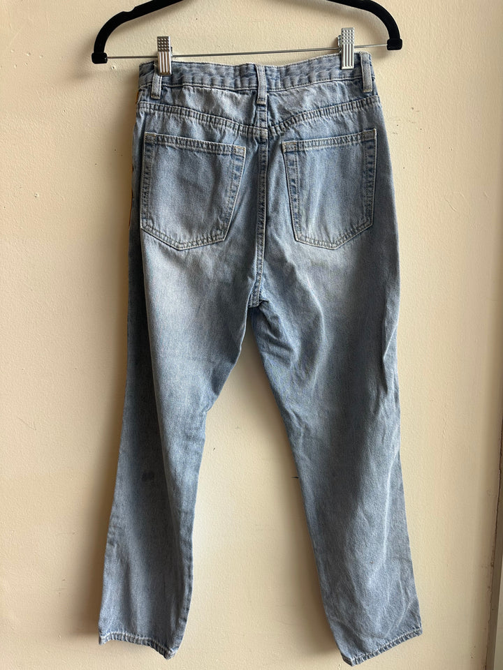 Streetwear Society Side Stripe Cropped Jeans