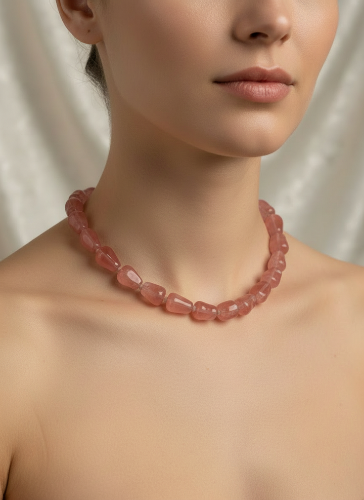 Wild Honey Cherry agate Necklace