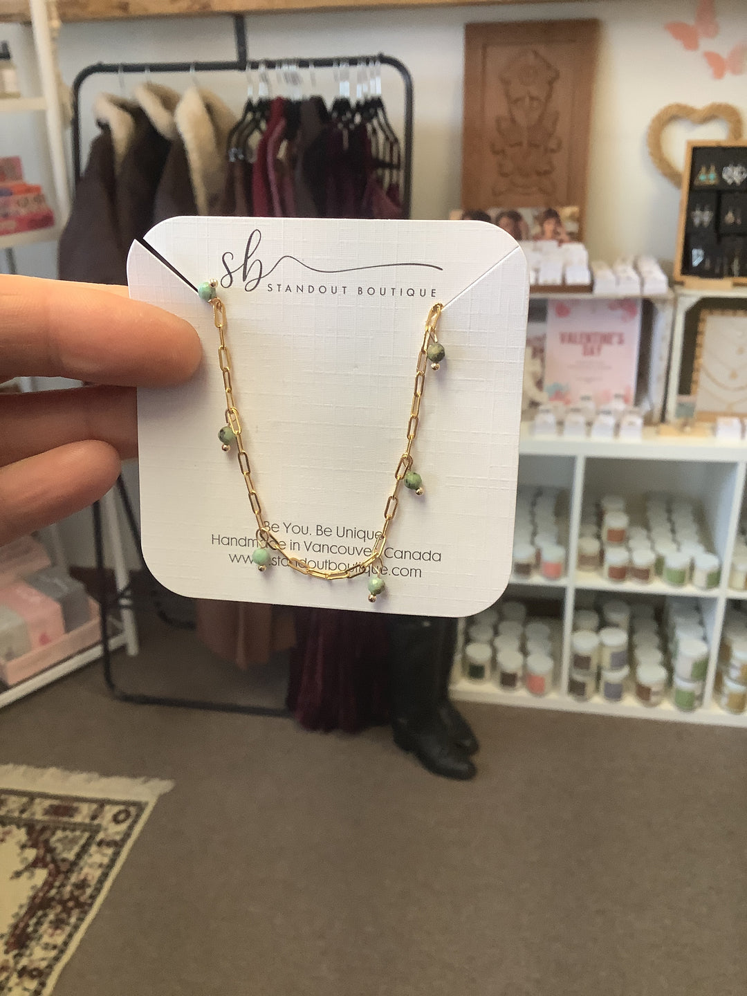 Standout Boutique African Turquoise Necklace- Vancouver, BC