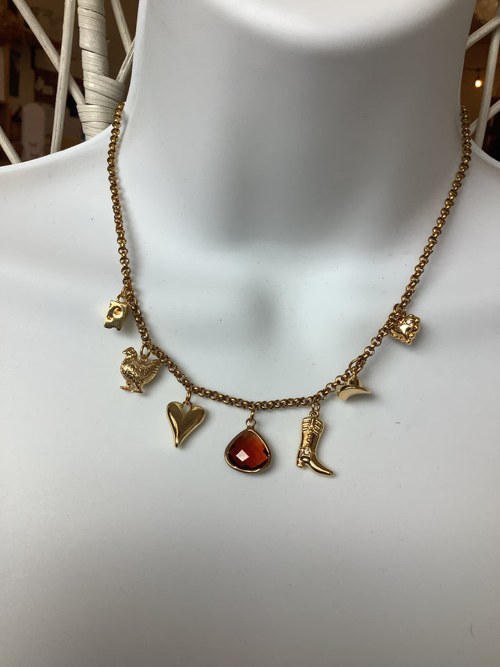 Wild Honey Cowboy Charm Necklace