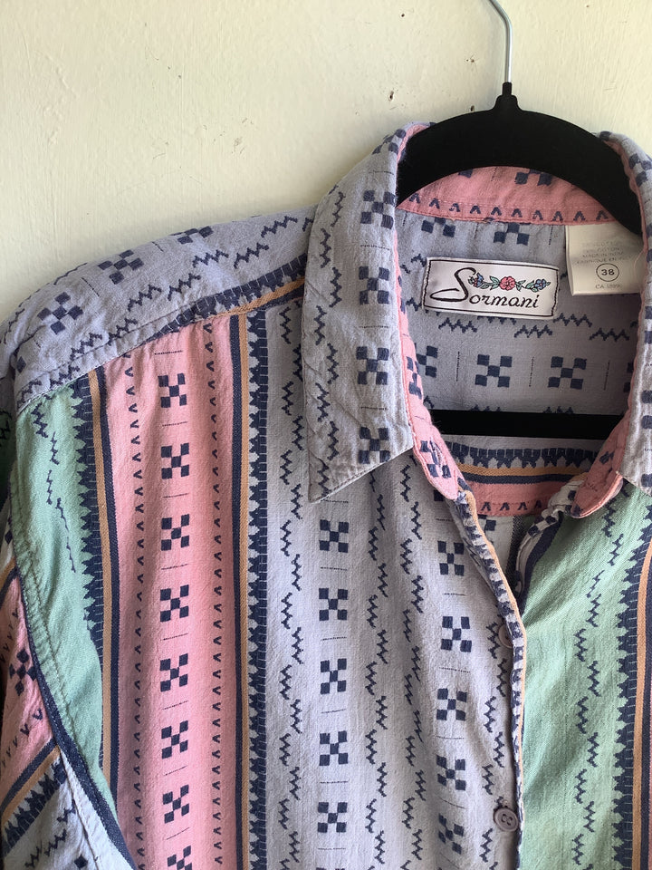 Vintage Pastel Geo Shirt
