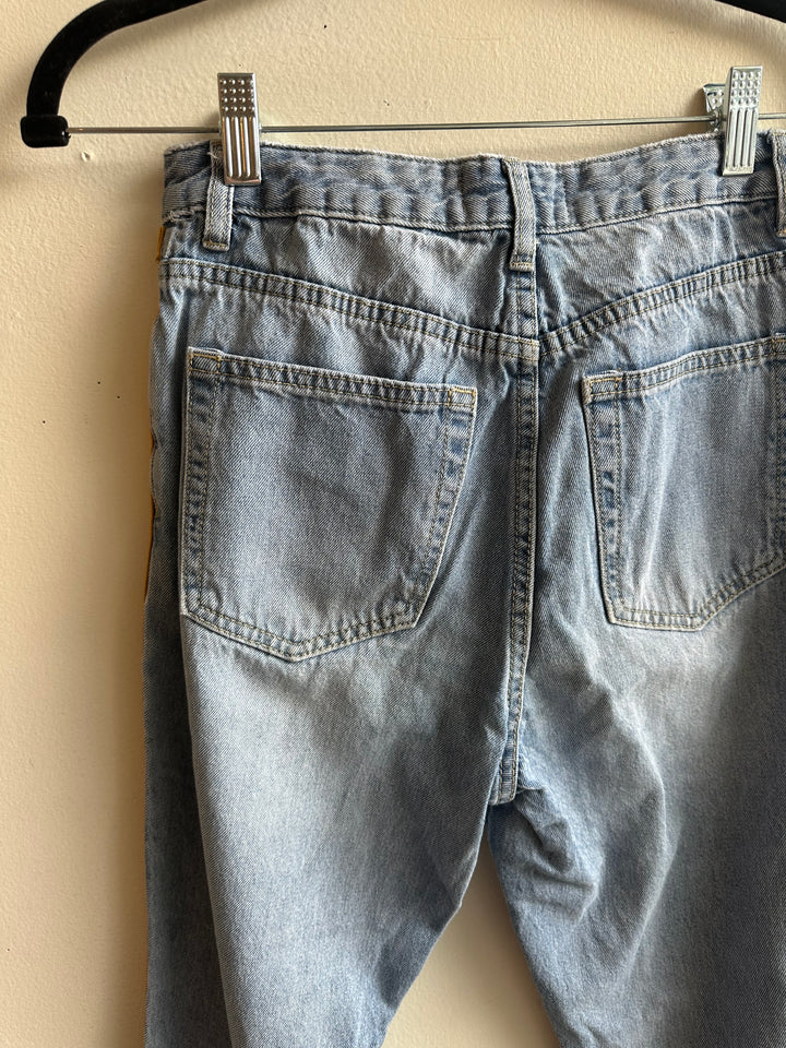 Streetwear Society Side Stripe Cropped Jeans