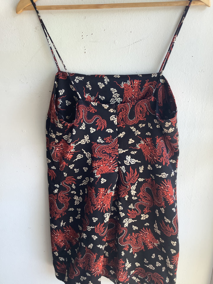 Zara Dragon Mini Slip Dress