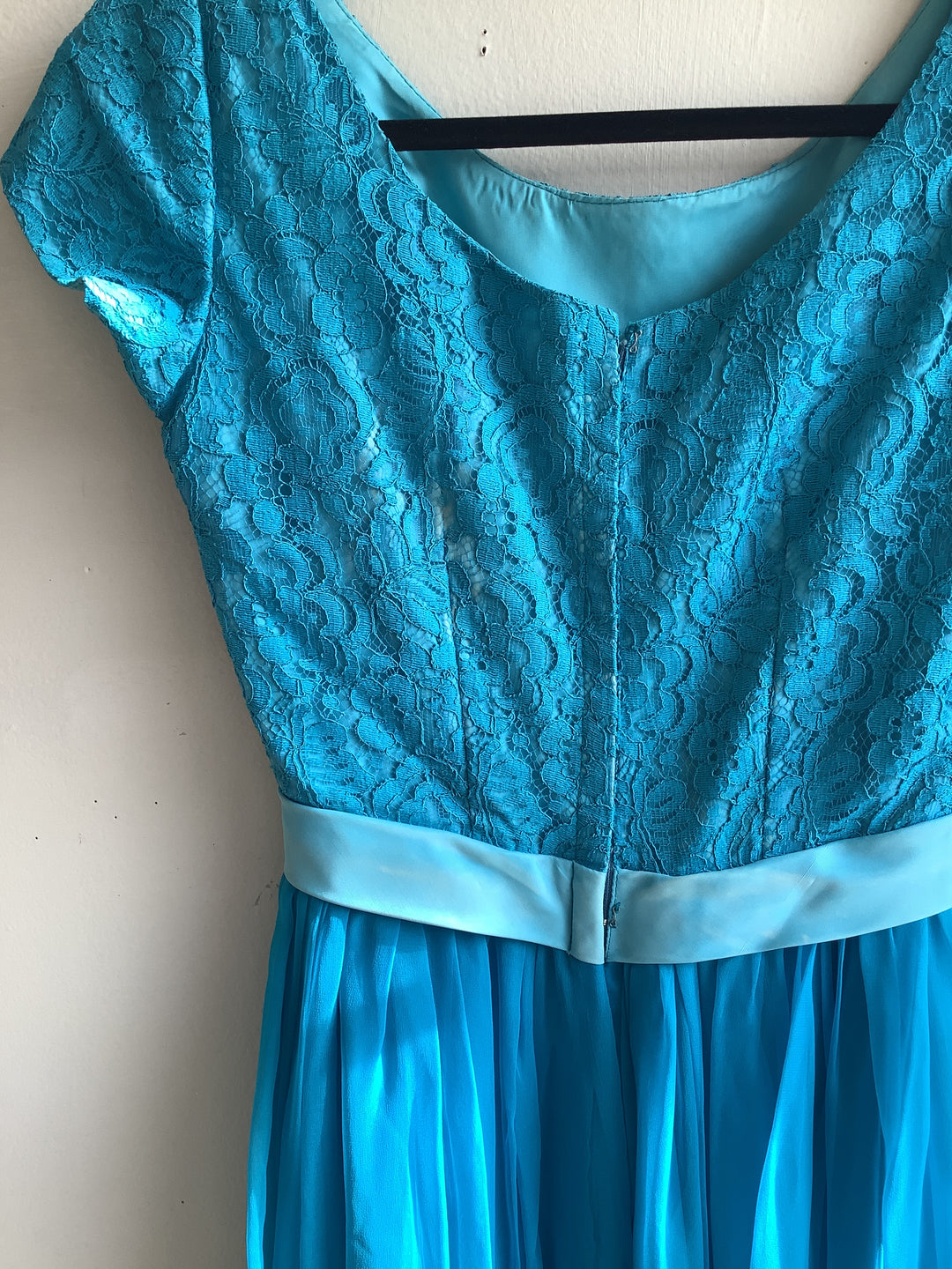 1960’s Handmade Turquoise Bridesmaid Dress