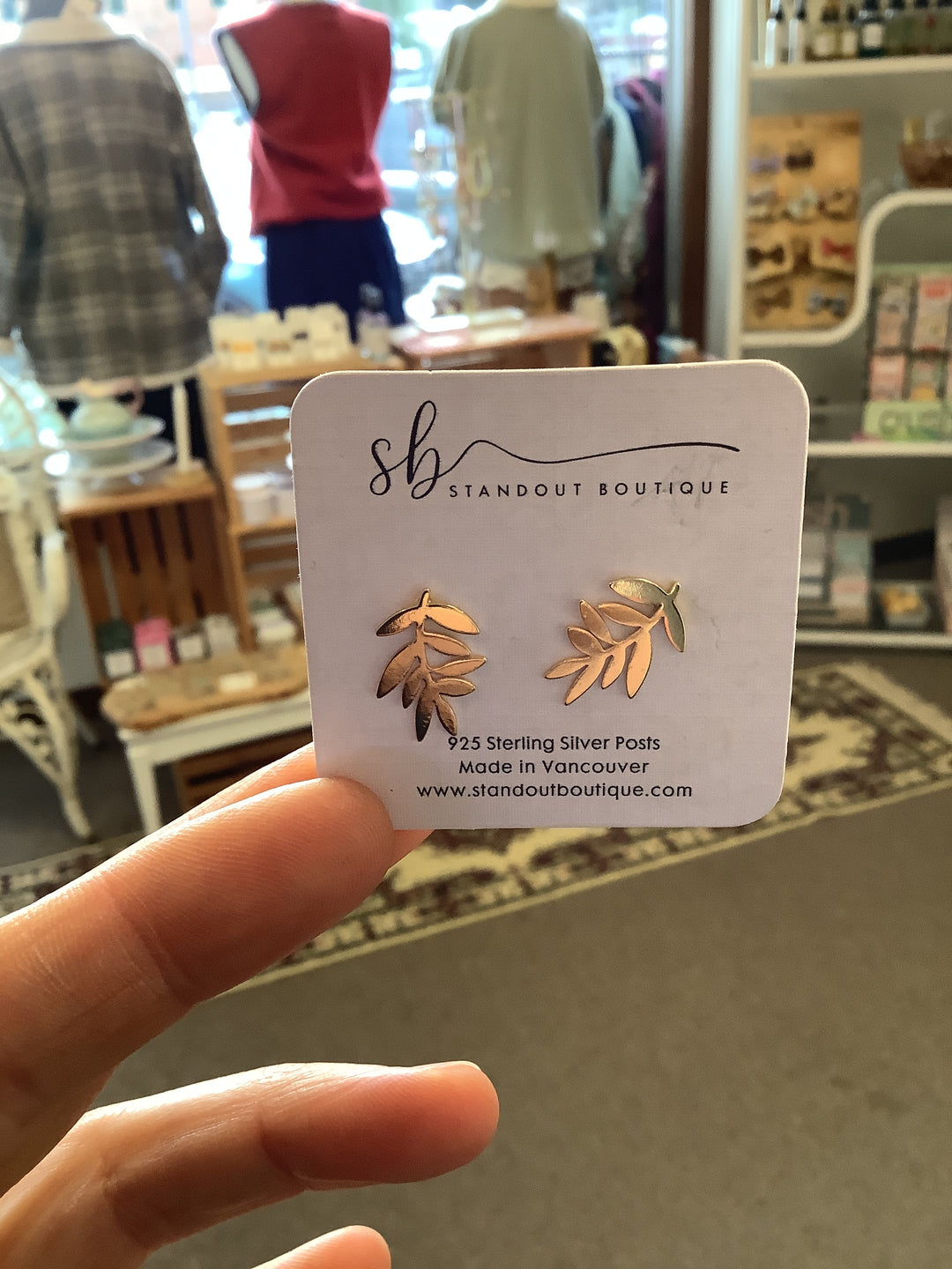 Standout Boutique Big Leaf Earrings- Vancouver, BC