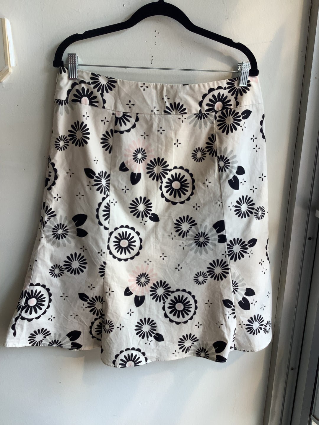 Retro Floral A-Line Skirt