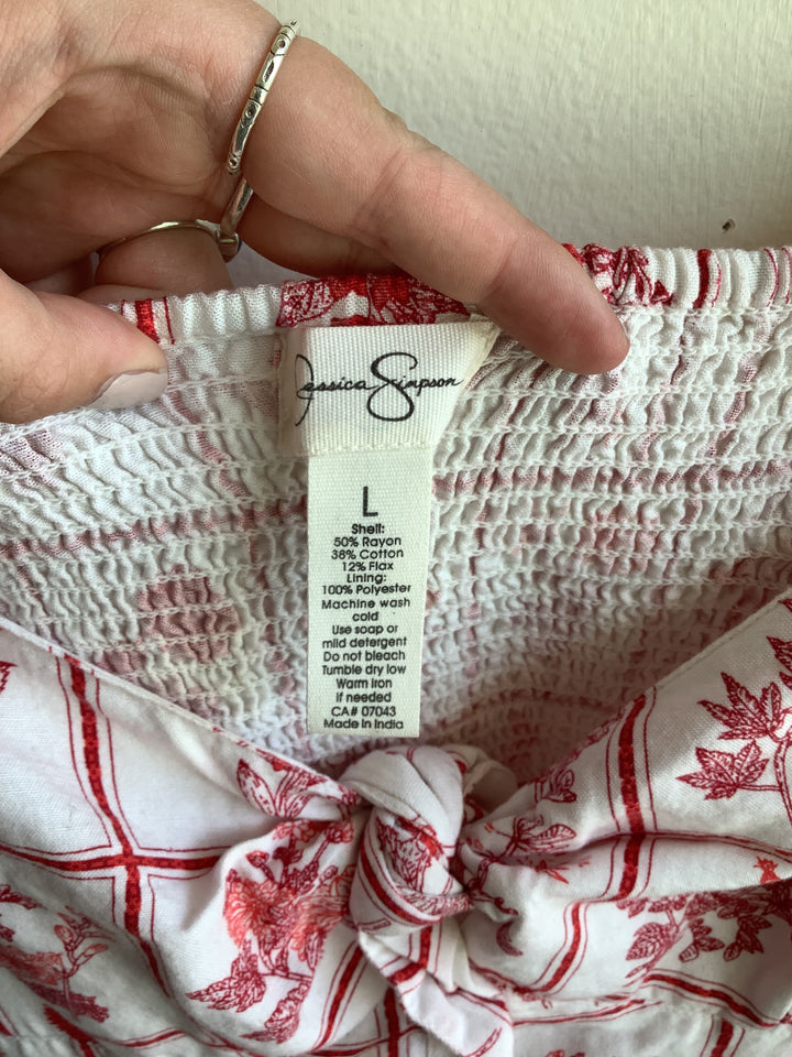 Botanical Picnic Babydoll Top
