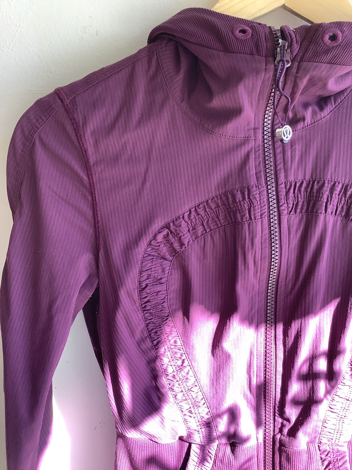 Lululemon Purple Hooded Zip-up Jacket