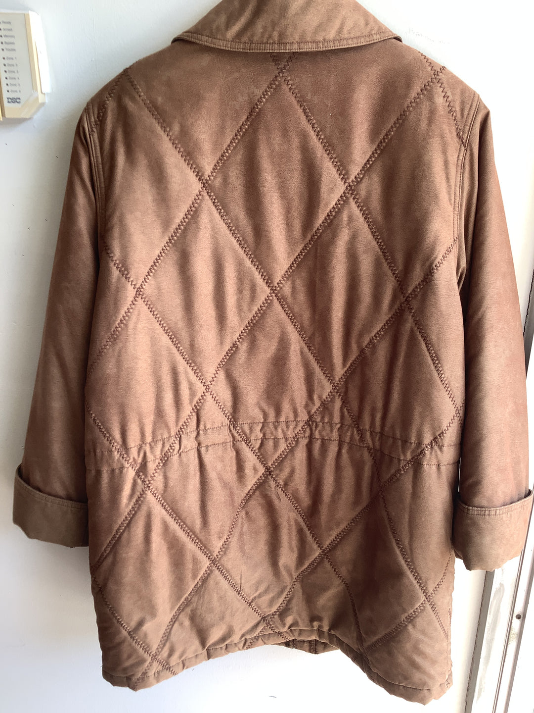 Vintage Apropos Brown Quilted Utility Jacket