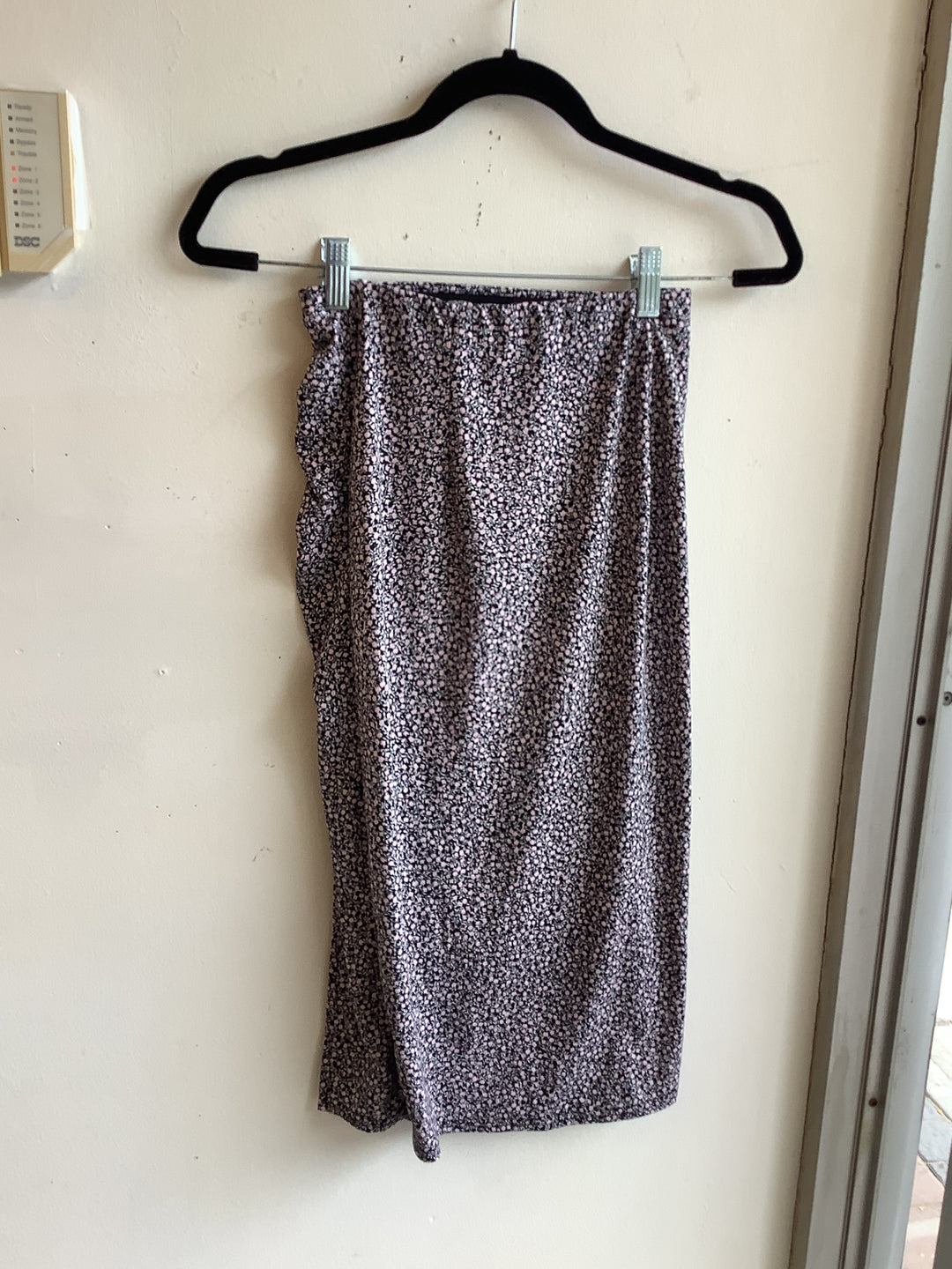 Floral Ruched Midi Skirt