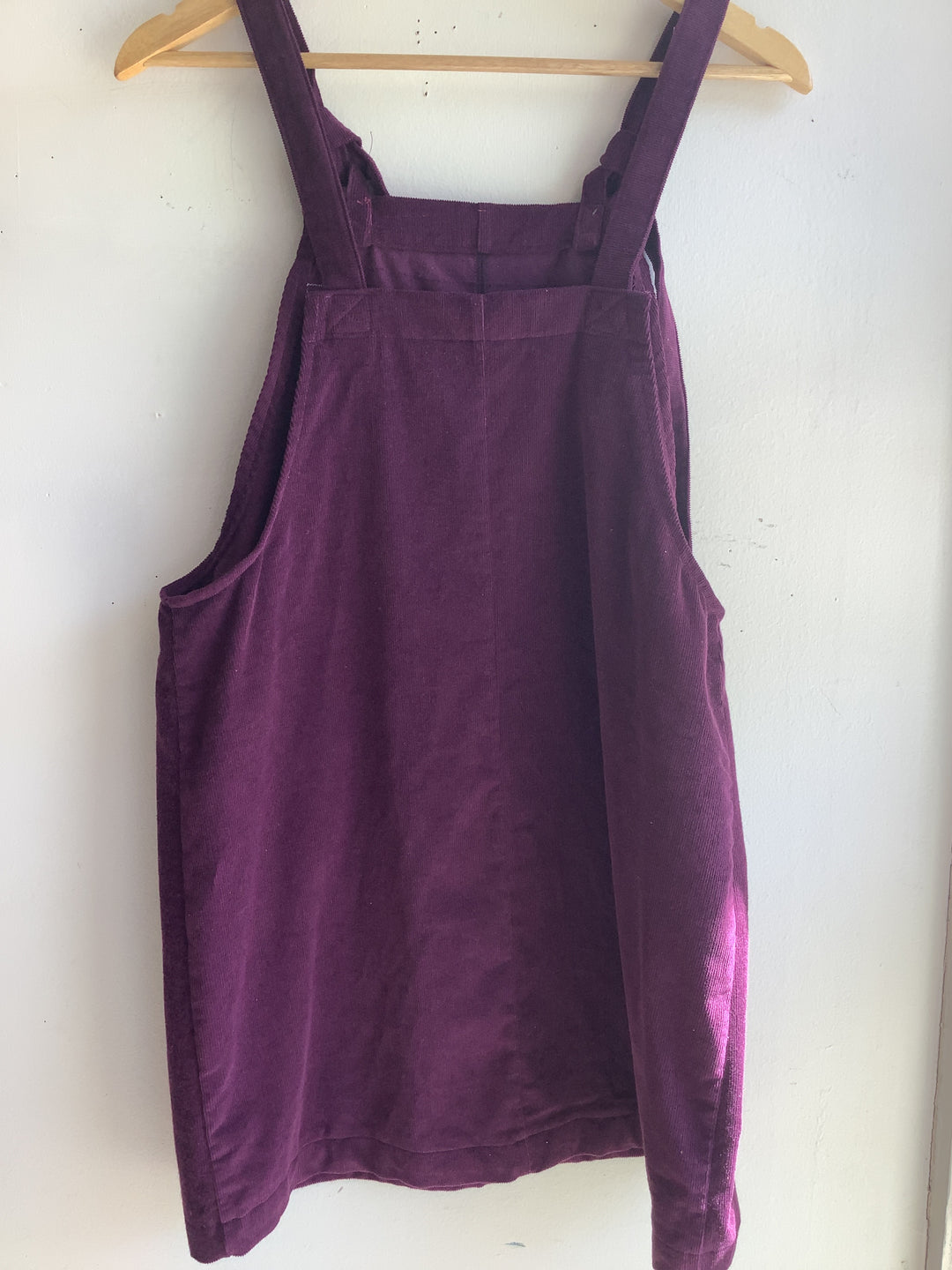 Plum Cord Bib Dress - Butterflies in Ballgowns