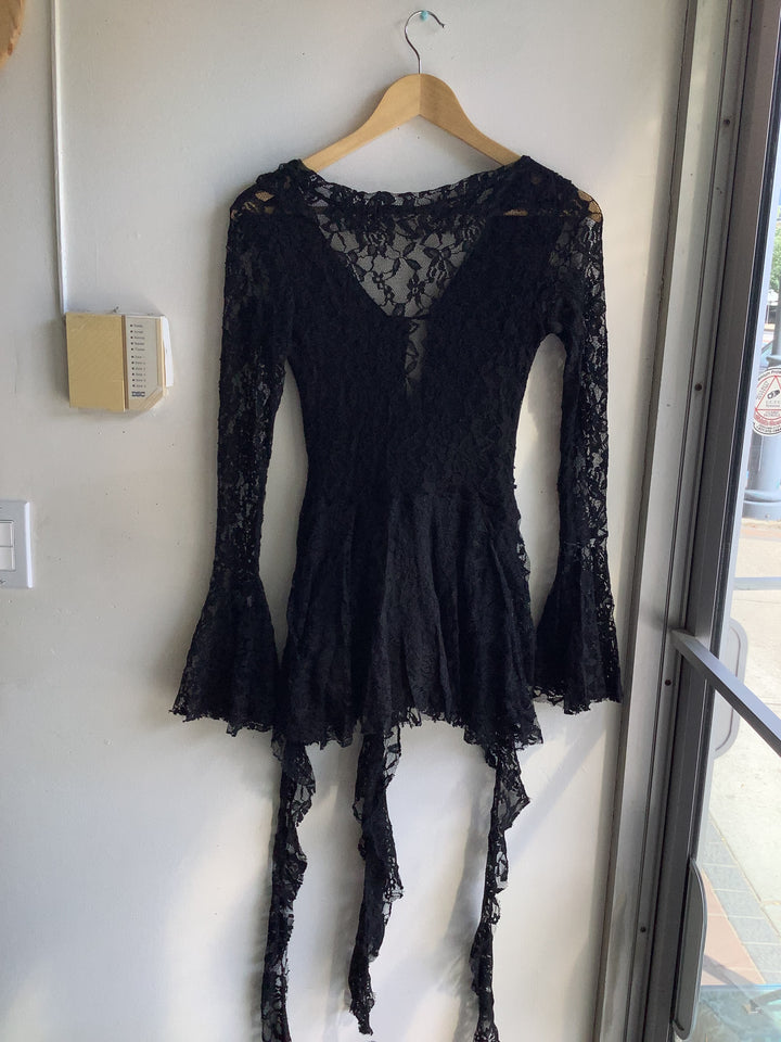 Midnight Fairy Bell Sleeve Romper