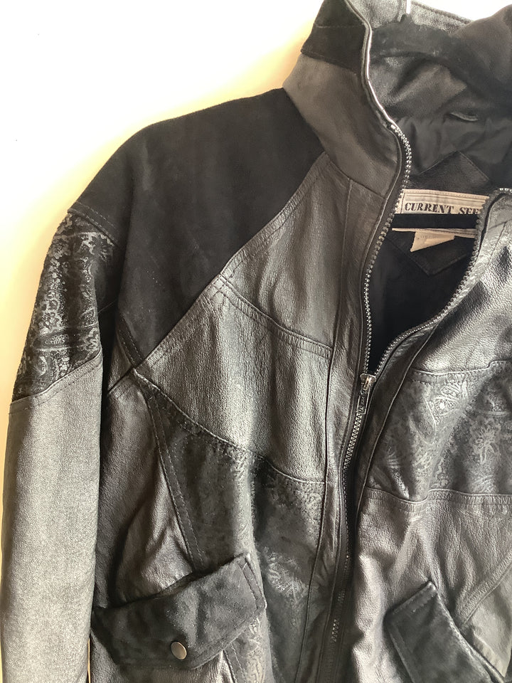 Vintage Rebel Patchwork Leather Jacket