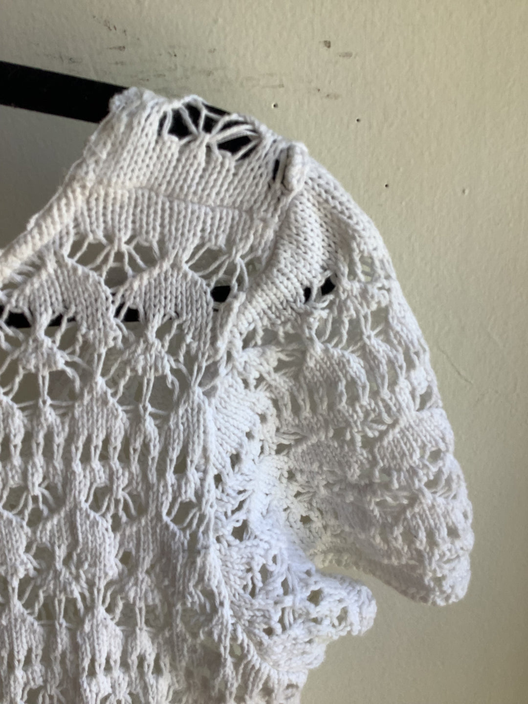Zara Knit Coastal Crochet Top