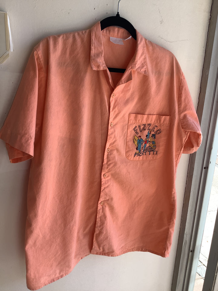 Vintage Peach Cotton Shirt