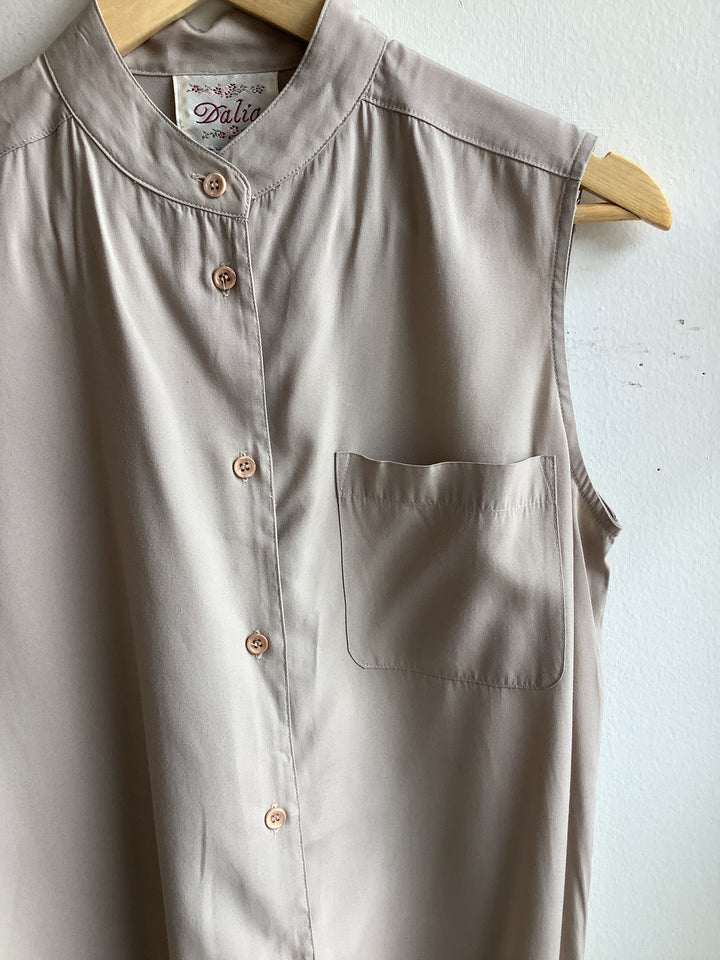 Vintage Sand Button-Up