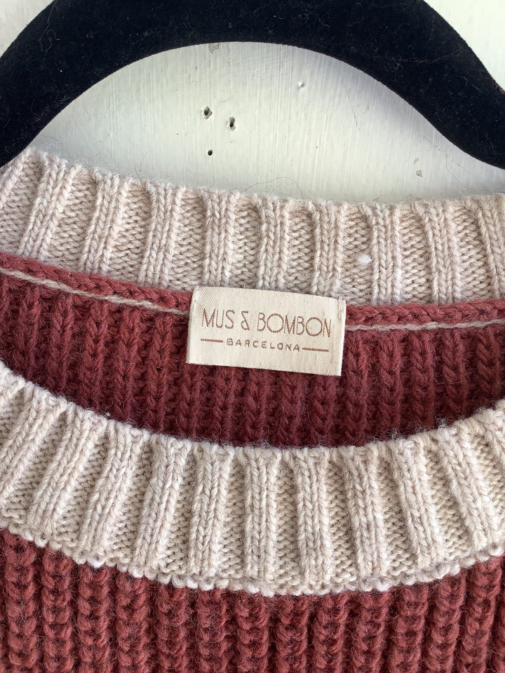 Mus &amp; Bombon Barcelona Rose Contrast-Knit Sweater