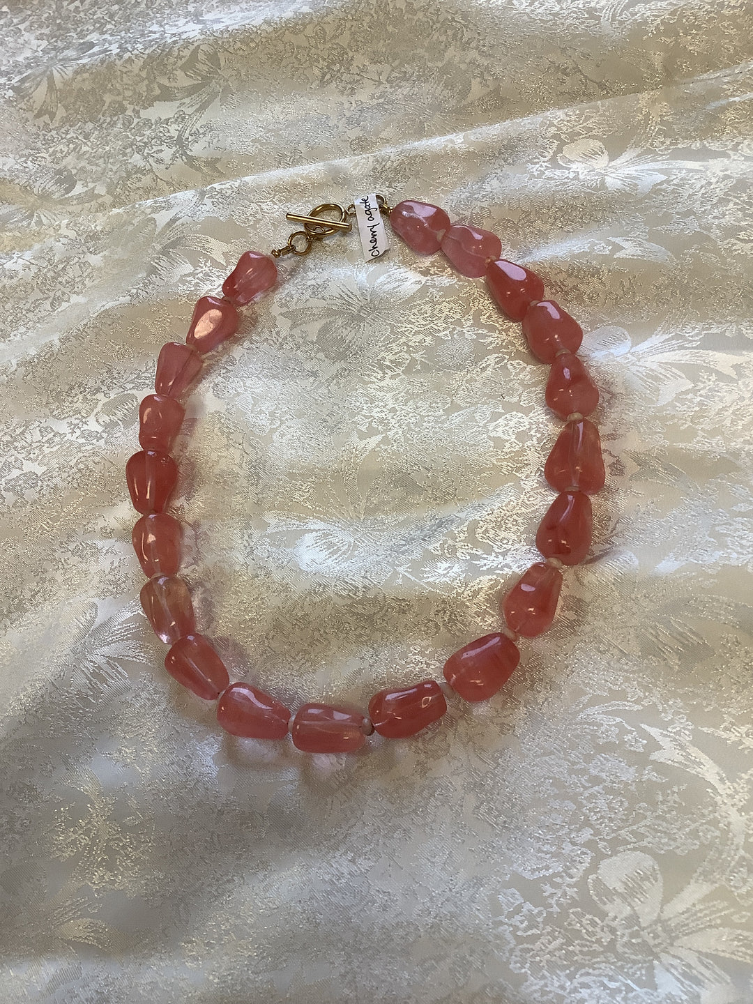 Wild Honey Cherry agate Necklace