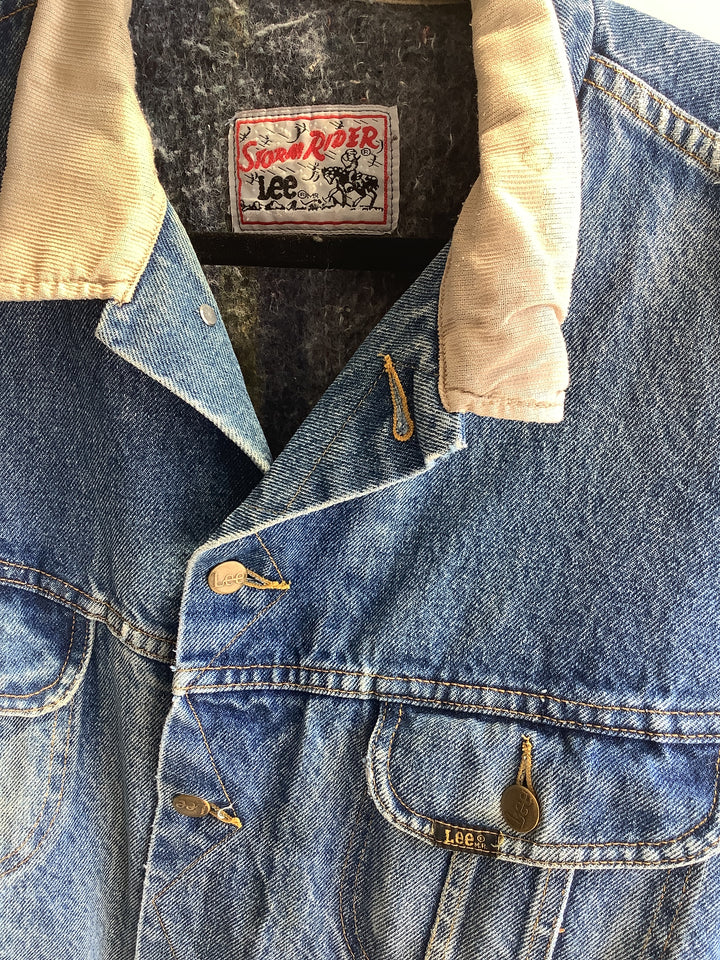 Vintage Lee Storm Blanket Lined Denim Jacket