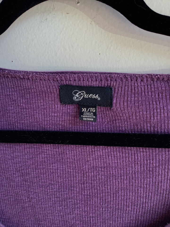 Guess Rhinestone Long Sleeve Top