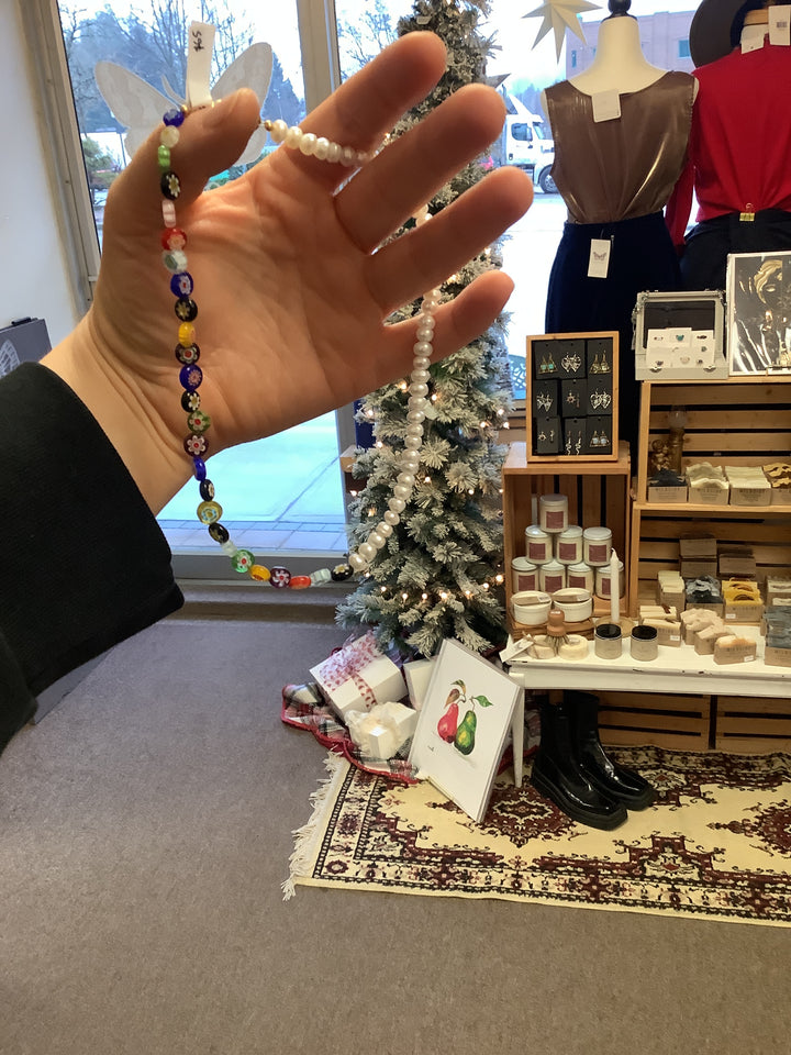 Wild Honey Pearl + Glass Beads Necklace