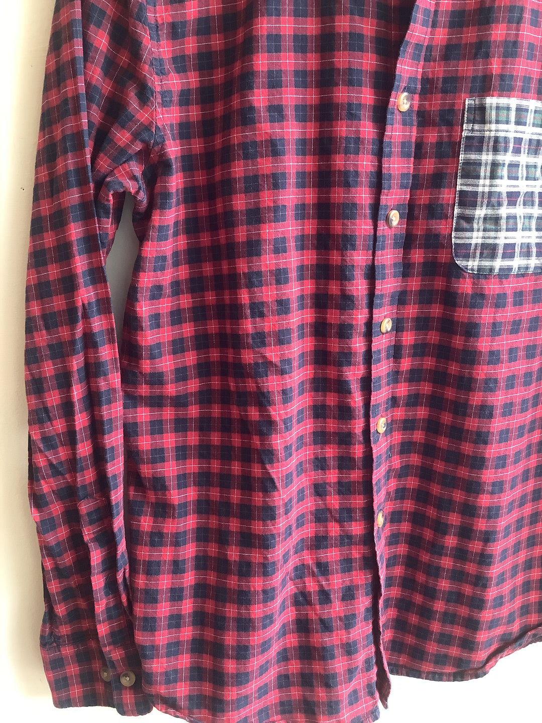 21 Men Mixed Plaid Shirt