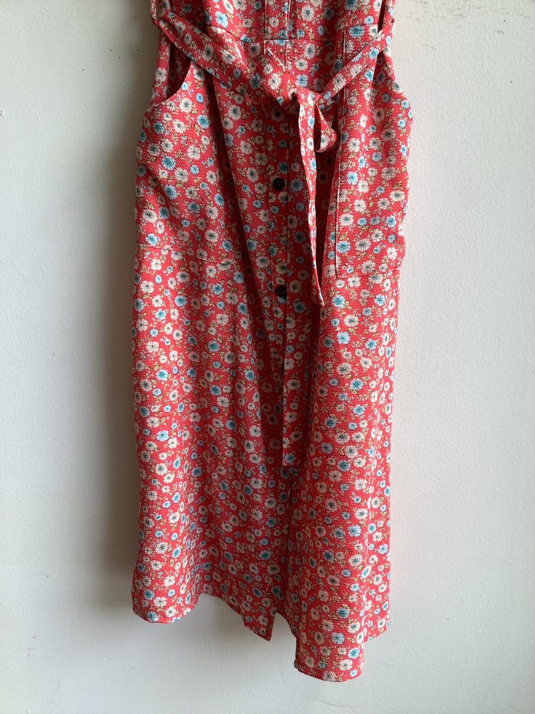 Coral Meadow Shirt Dress