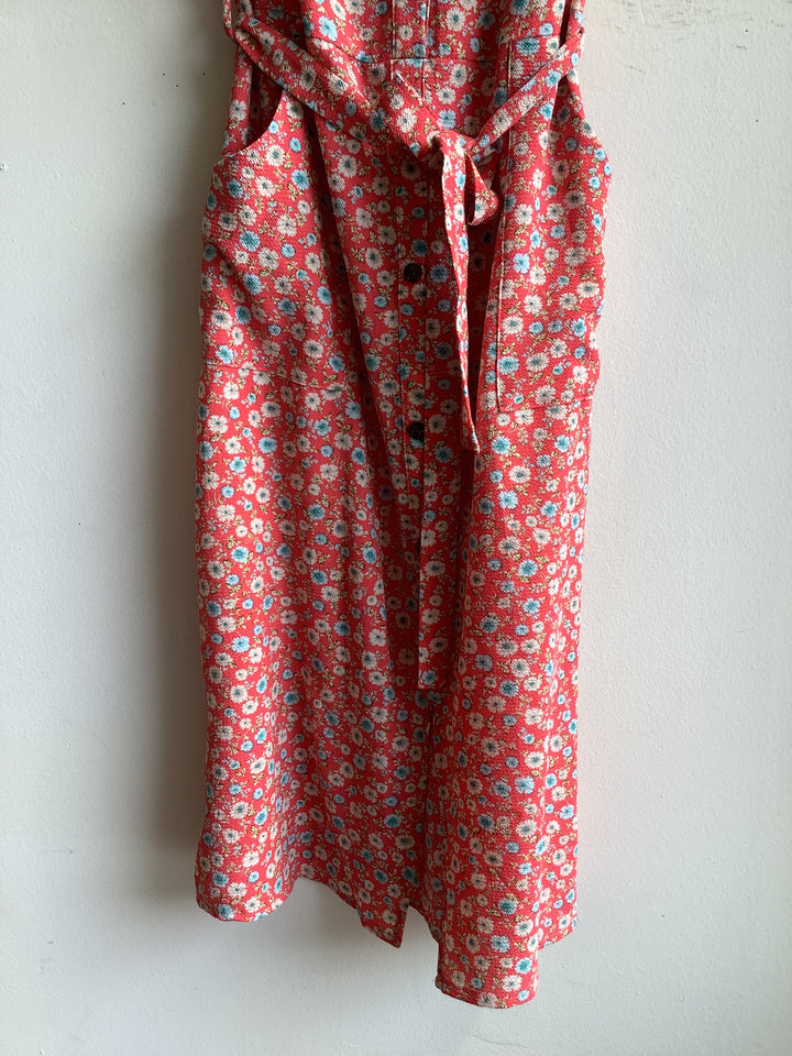 Coral Meadow Shirt Dress