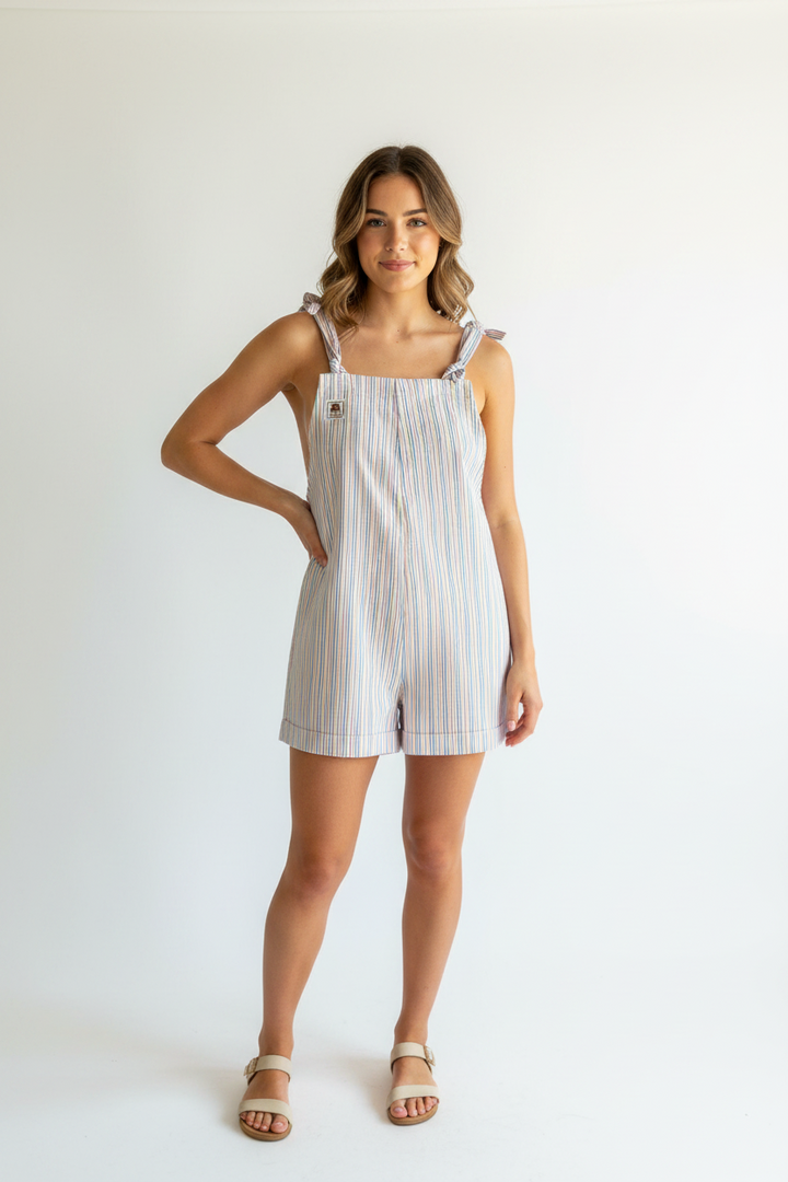 Candy Stripe Bib Shorts- Butterflies in Ballgowns