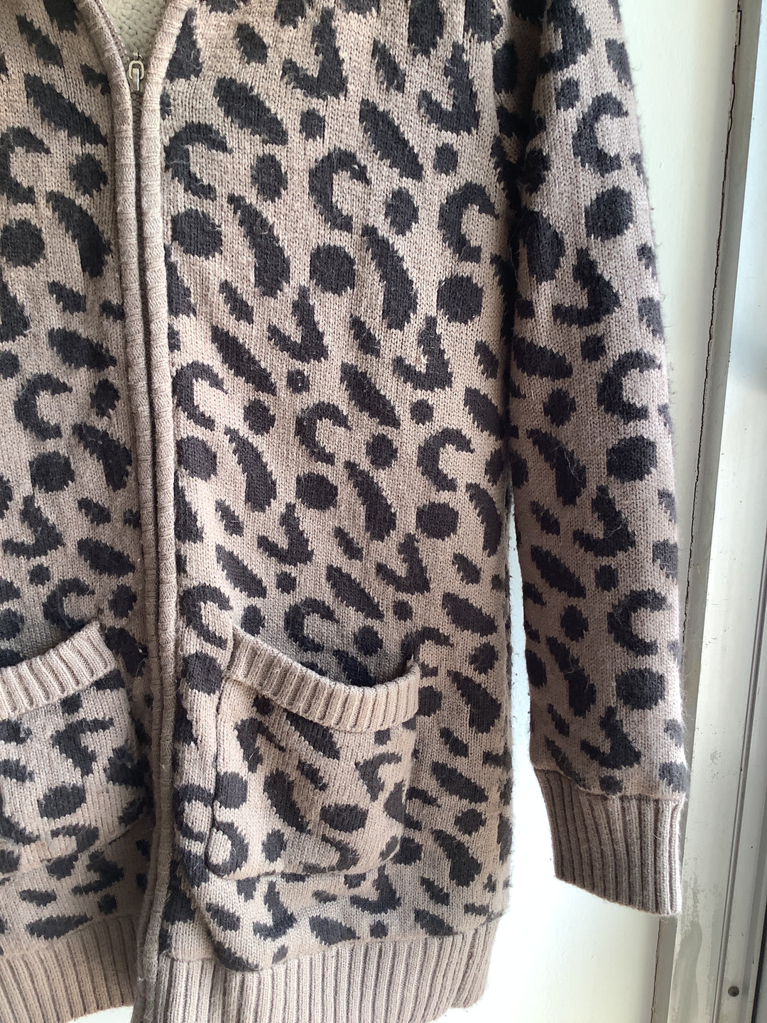 Bess Leopard Sherpa Lined Hoodie