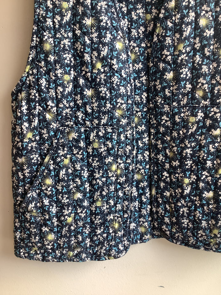 Vintage Floral Quilted Vest