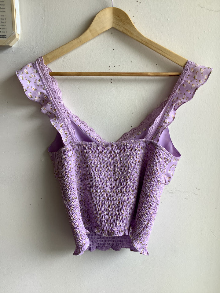 Lilac Meadow Smocked Tank