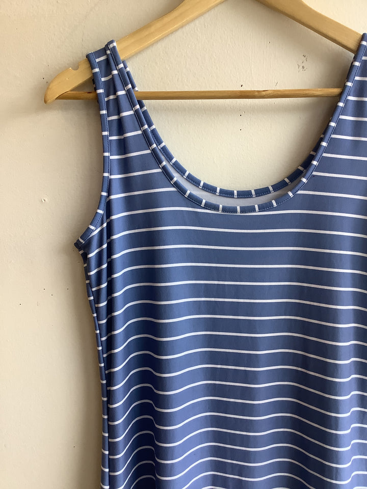 Coastal Cool Striped Tank Dress