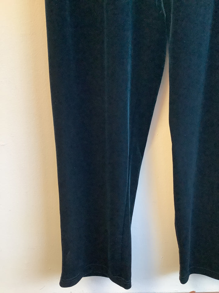 Vintage Emerald Velvet Pant