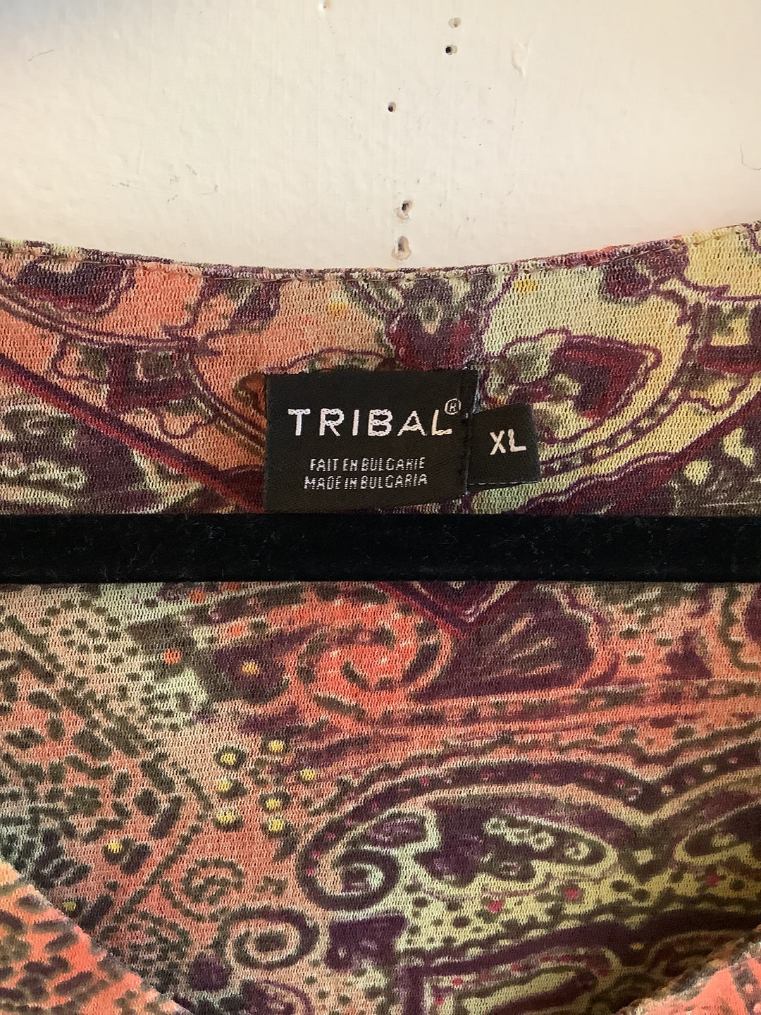 Tribal Boho Paisley Mesh Top