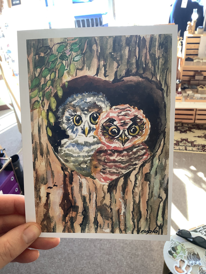 Owl Companions- Art By Ruala ( Fruitvale, BC)