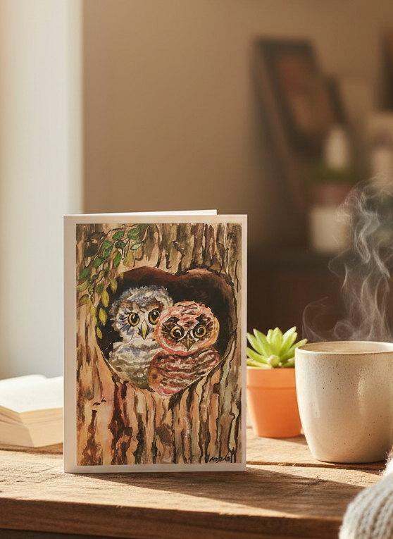 Owl Companions- Art By Ruala ( Fruitvale, BC)