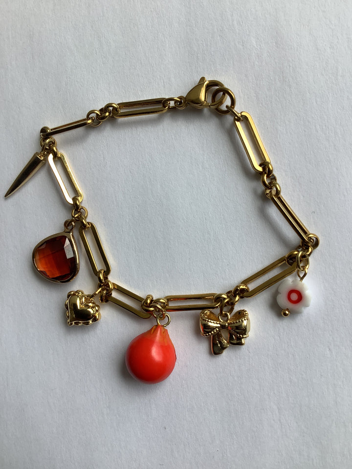 Wild Honey Pomegranate Treasure Charm Bracelet