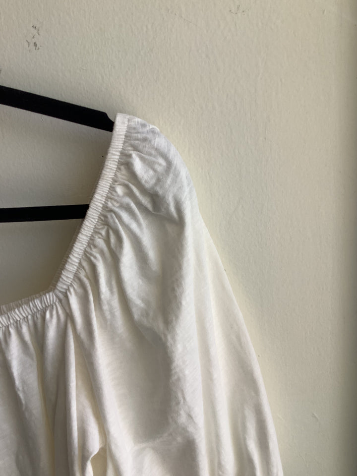 Ivory Meadows Puff Sleeve Top