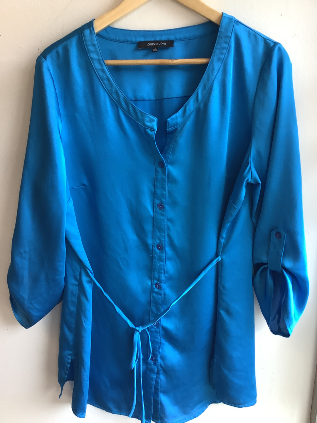 Vintage Jones Studio Electric Blue Blouse