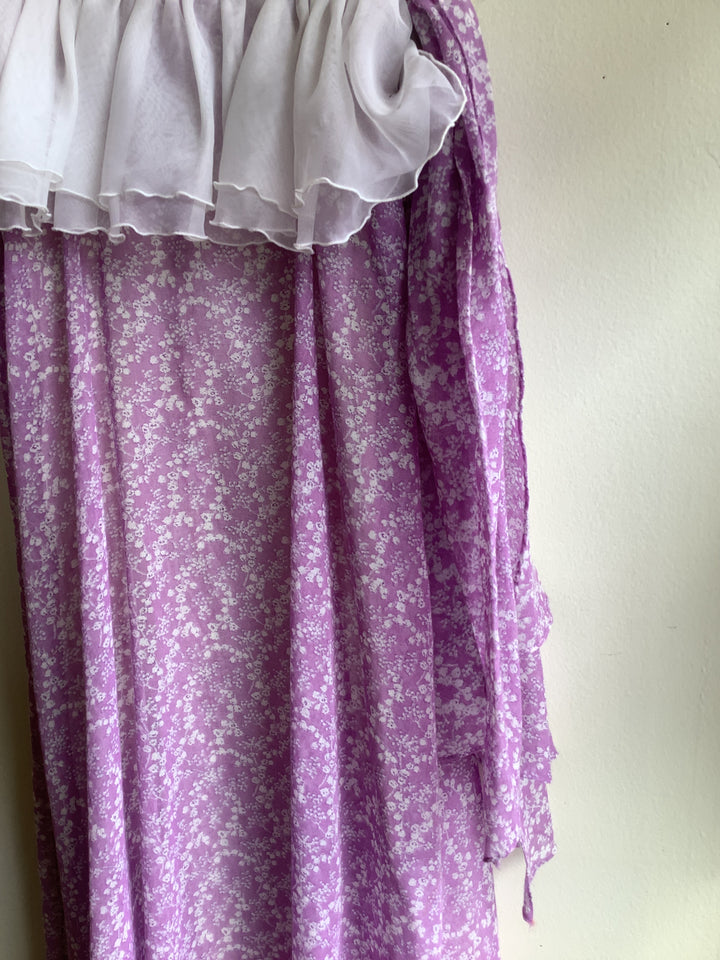 Vintage Lavender Prairie Ruffle Maxi Dress – Jeri Originals