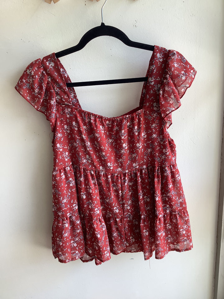 Wildflower Flutter Babydoll Top