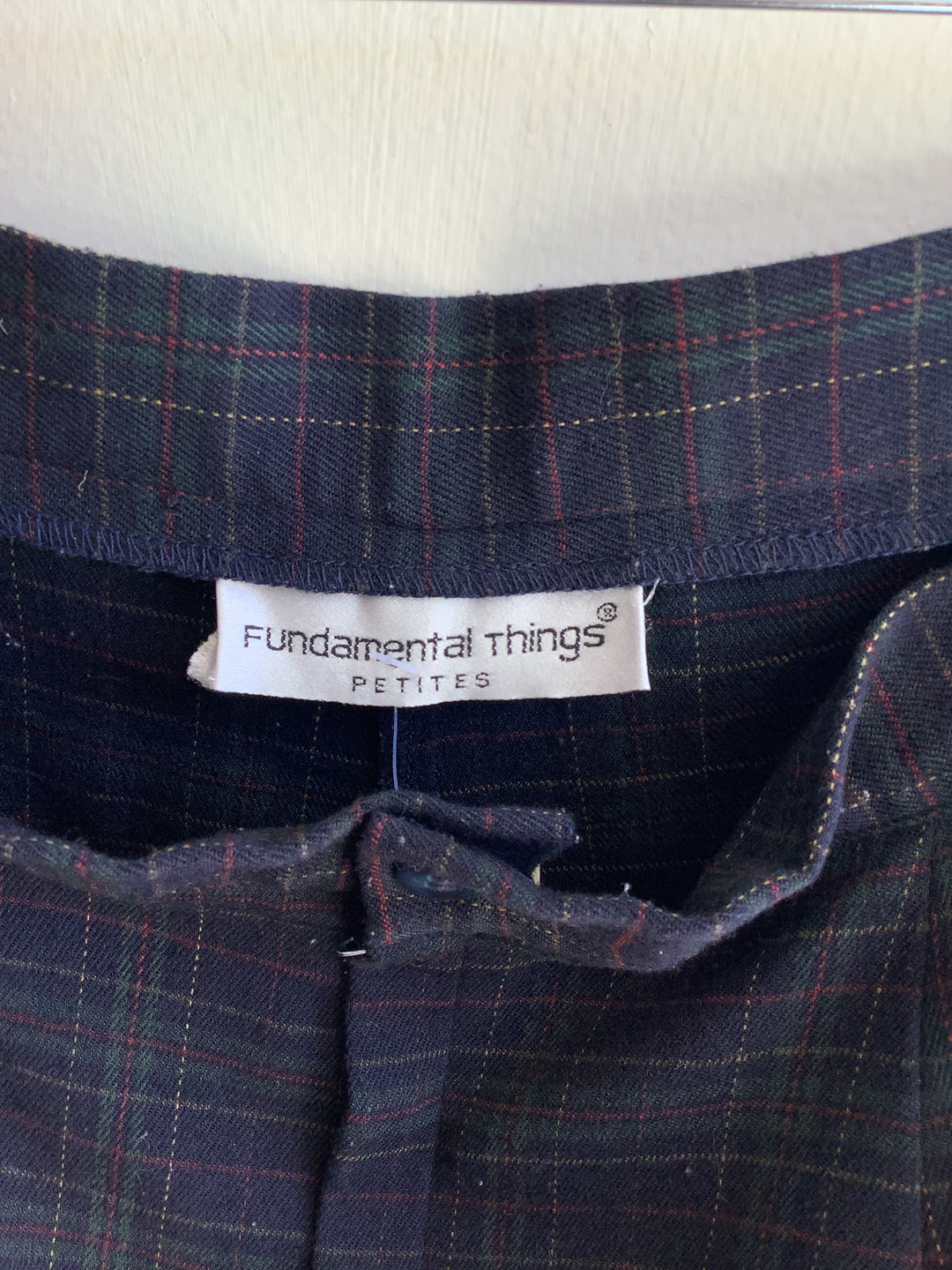 Vintage Fundamental Things Petite Plaid Trousers