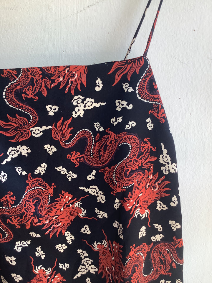Zara Dragon Mini Slip Dress