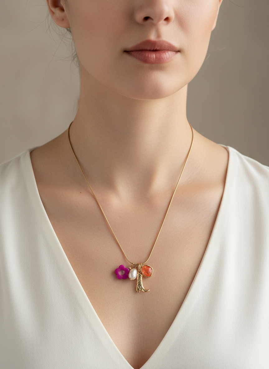Wild Honey Stacked Chain Charms