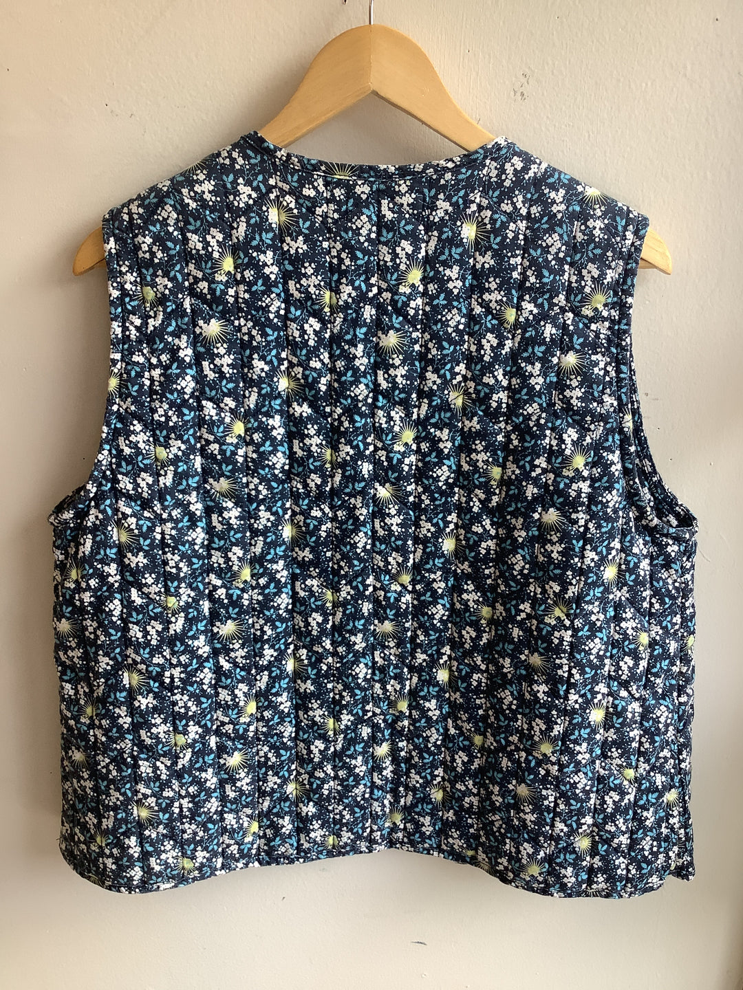 Vintage Floral Quilted Vest
