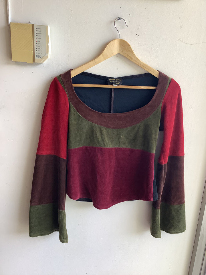 Gypsy Circus Velvet Patchwork Top