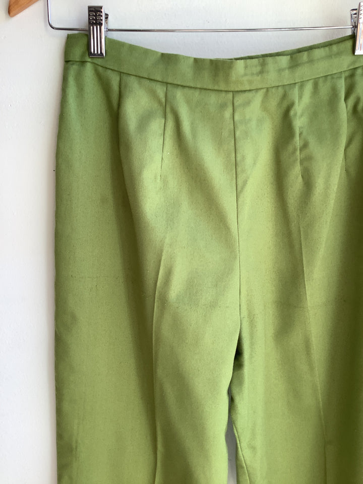 Vintage High-Waisted Green Trouser