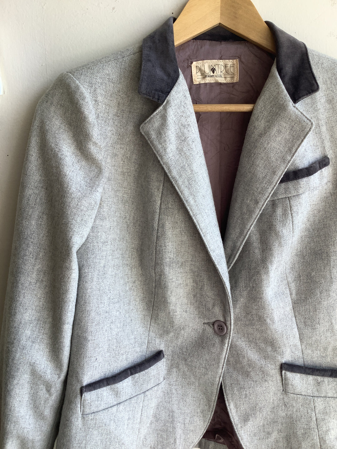 Vintage Grey Wool Blazet