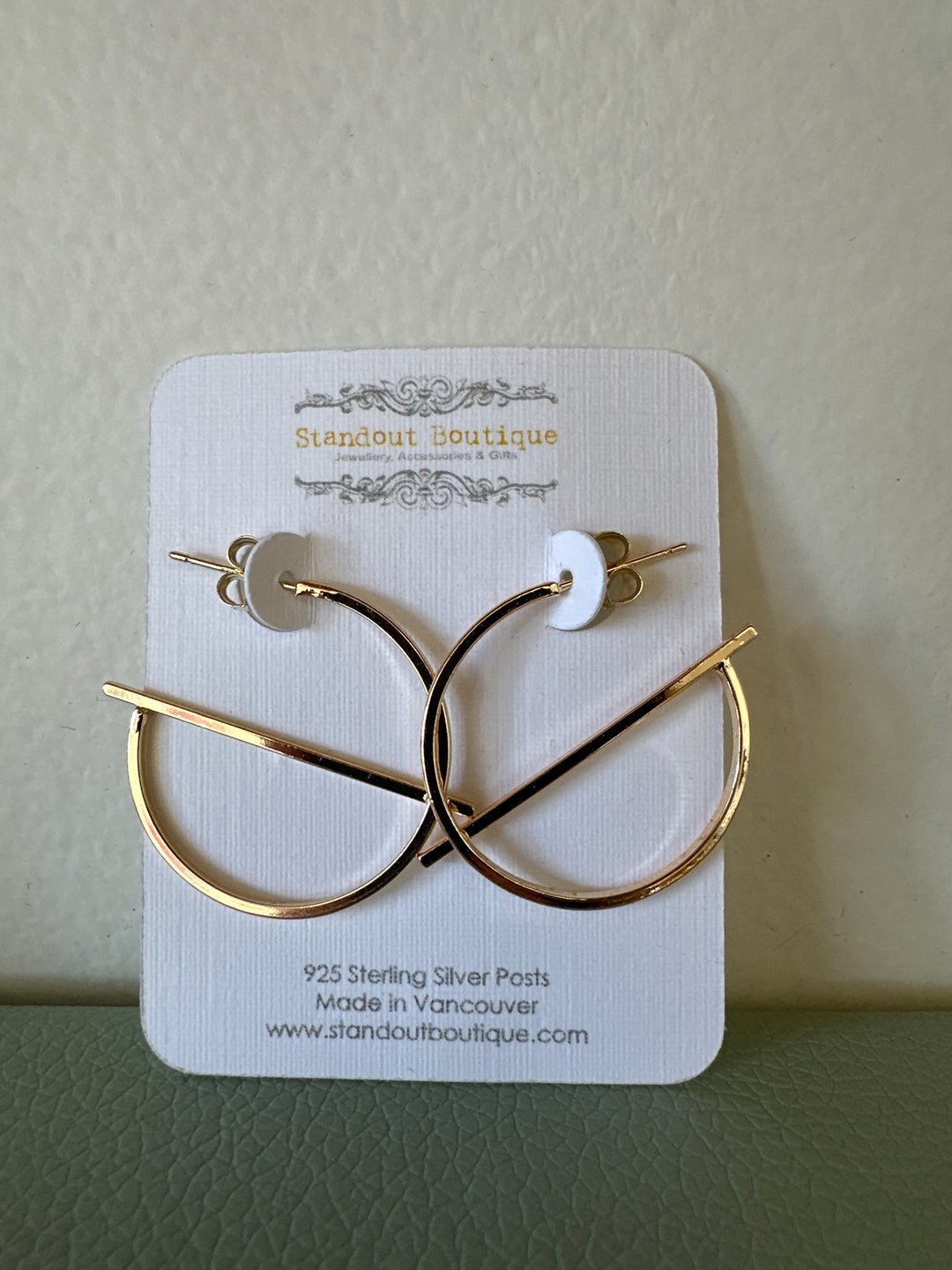 Standout Boutique Gold G Hoops